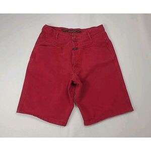 Vintage Marithe Francois Girbaud Skater Red Denim Jean Shorts‎ Men's Size 31x11